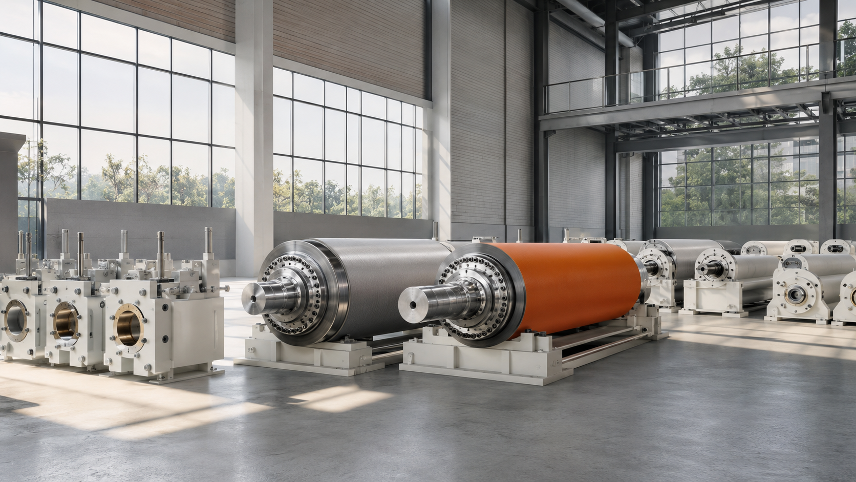 Custom rubber-covered and suction rolls for paper machines