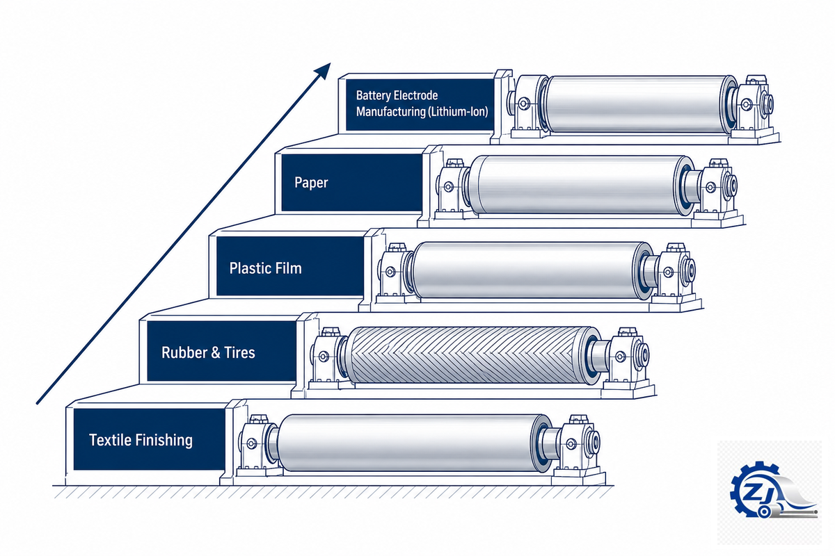 The 5-Industry Calendering Application Ladder: Where Calender Rolls Are Used — Zejiang Paper Machinery