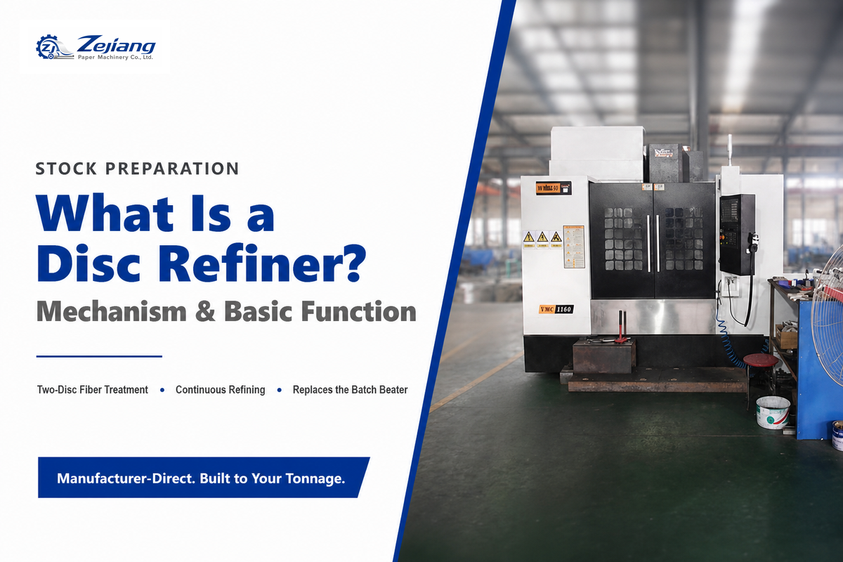 What Is a Disc Refiner? — Henan Zejiang Paper Machinery