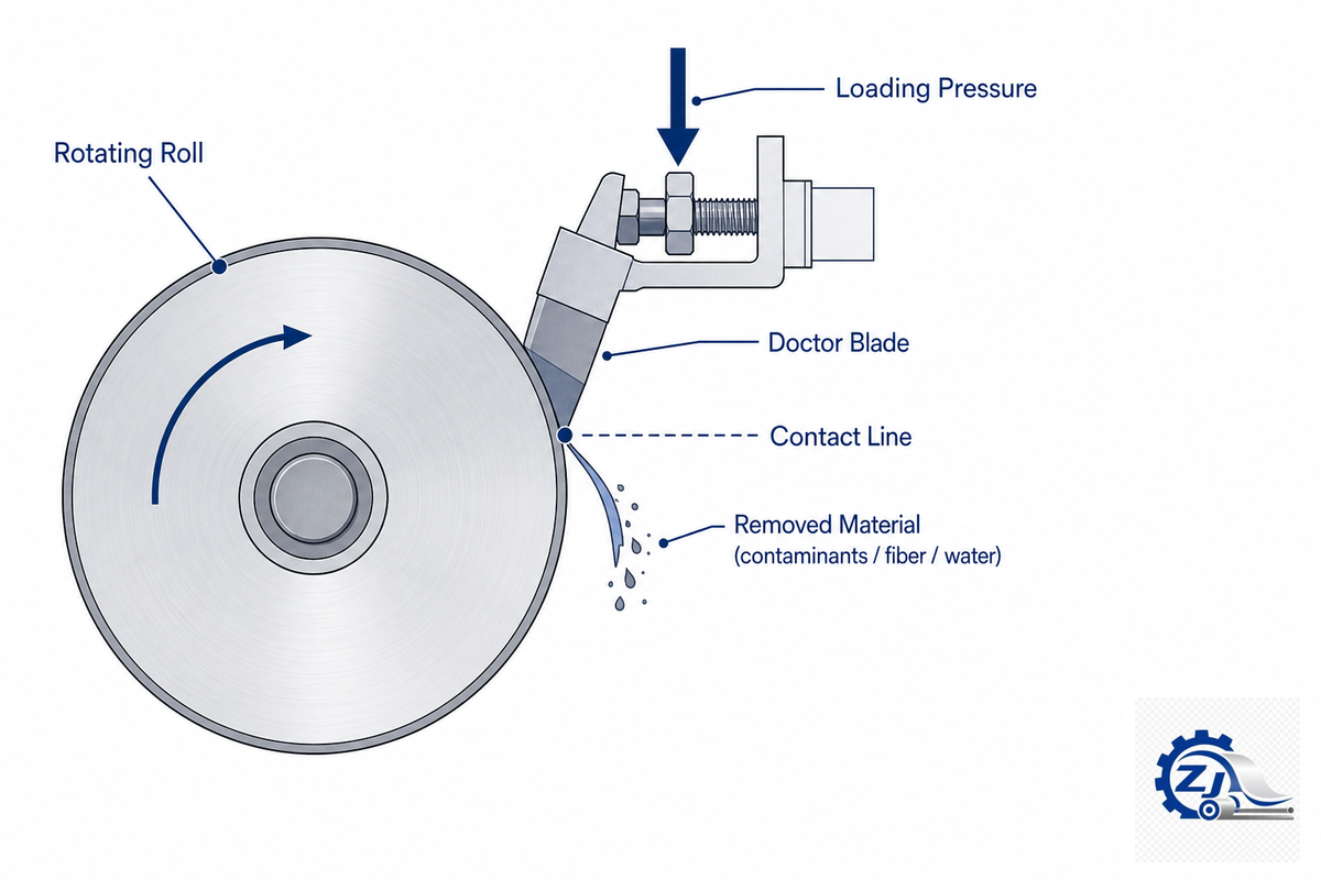 How the Doctor Blade Process Works — Zejiang Paper Machinery