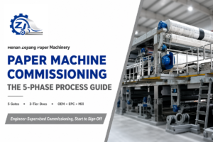 Paper Machine Commissioning Process: The 5-Phase Guide