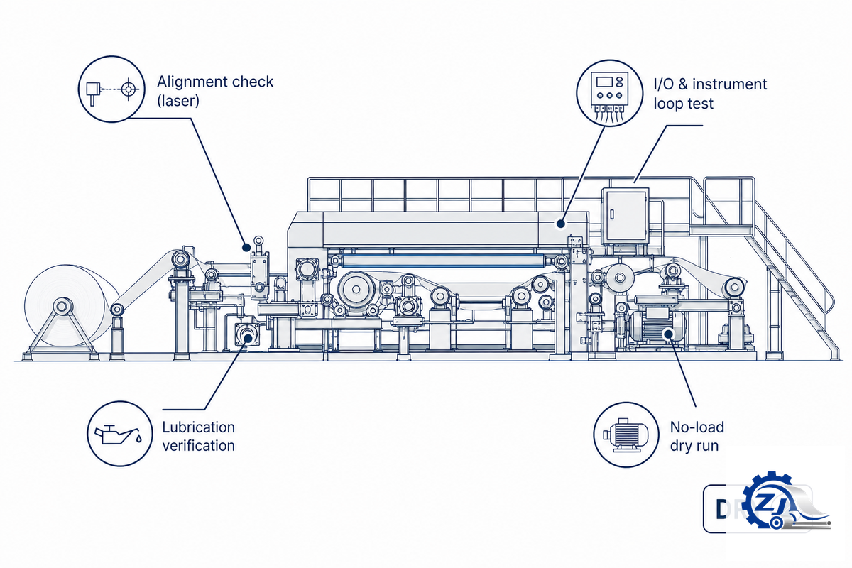 Phase 1-2: Pre-Commissioning and Dry Running (Before Water Ever Touches the Machinery) — Zejiang