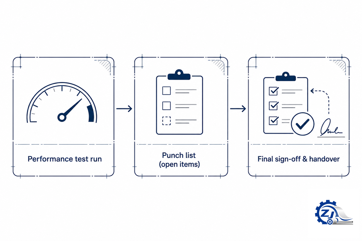 Phase 5: Performance Testing, Punch List, and Final Handover — Zejiang