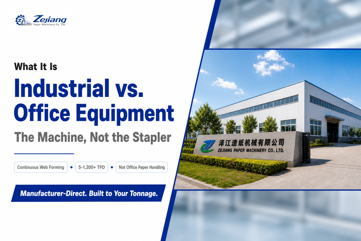 What Actually Is a Paper Machine? (Industrial vs. Office Equipment) — Henan Zejiang Paper Machinery