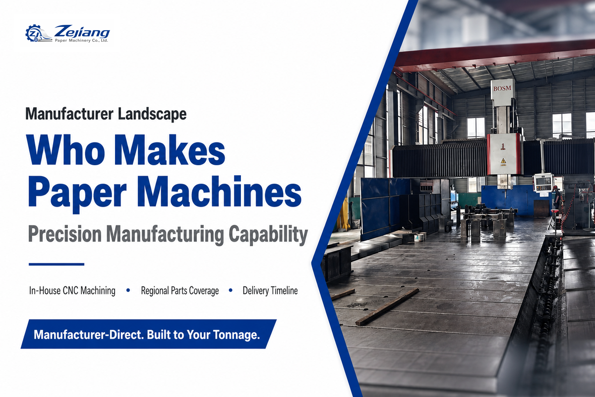 Who Makes Paper Machines? A Brief Manufacturer Landscape — Henan Zejiang Paper Machinery