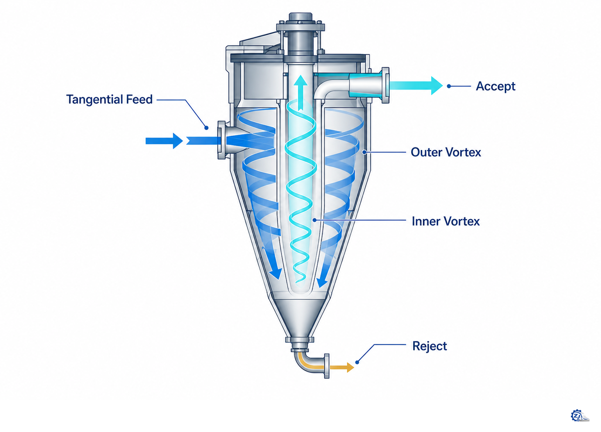 How Centrifugal Cleaner Separation Works — Zejiang Paper Machinery