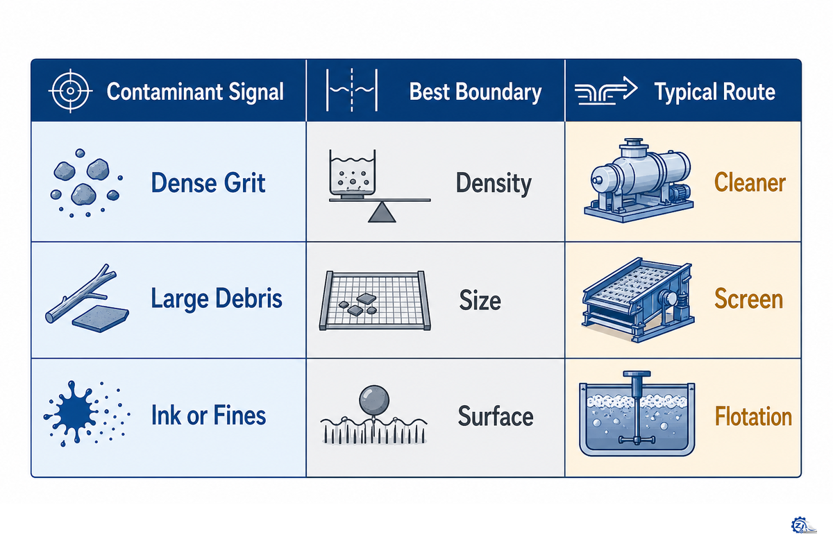 Use the Separation Boundary Matrix to Match Contaminants to Processes — Zejiang Paper Machinery