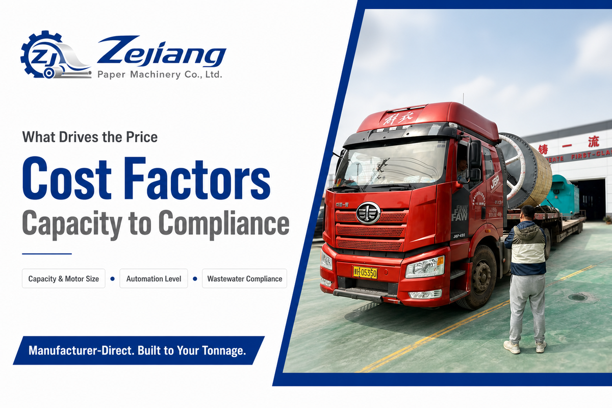 Cost Factors — Henan Zejiang Paper Machinery