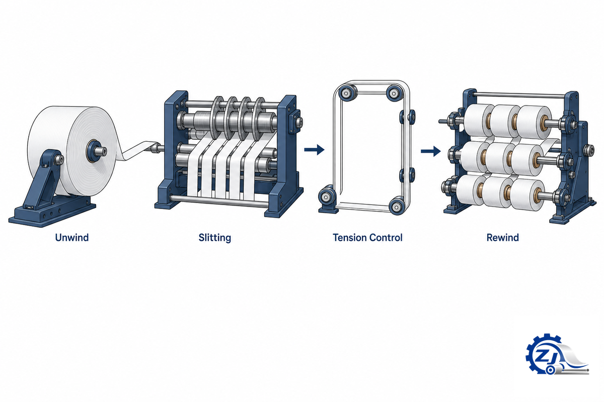 How a Paper Rewinder (Slitter Rewinder) Works