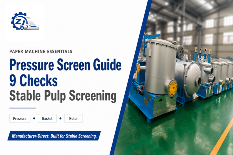Pressure Screen Guide: 9 Checks for Stable Pulp Screening