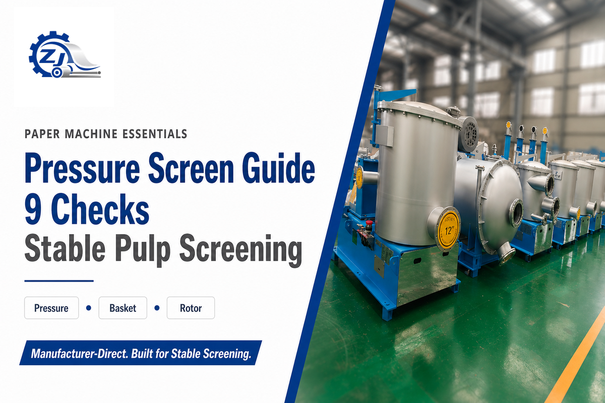 Pressure Screen Guide: 9 Checks for Stable Pulp Screening
