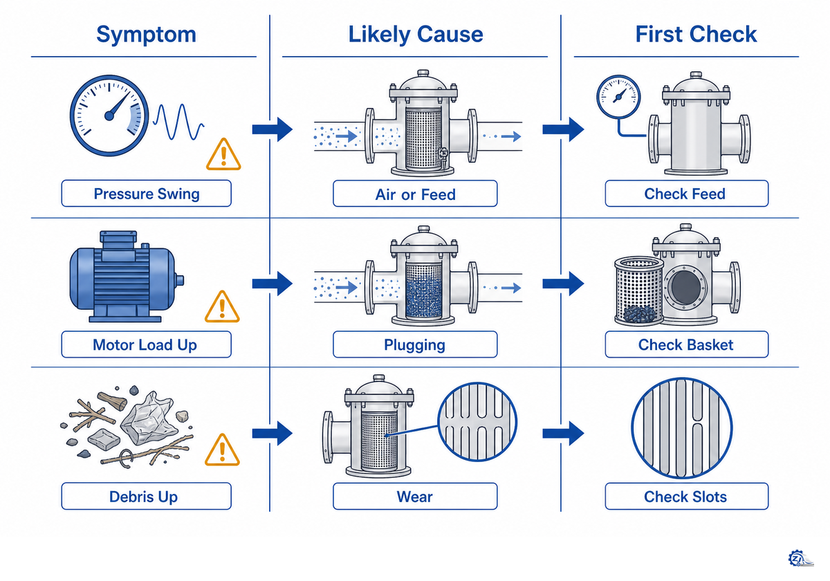 Use the 9-Symptom Pressure Screen Diagnostic Matrix — Zejiang Paper Machinery