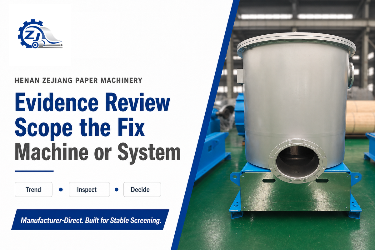Know When the Evidence Calls for an Equipment-Scope Review — Zejiang Paper Machinery