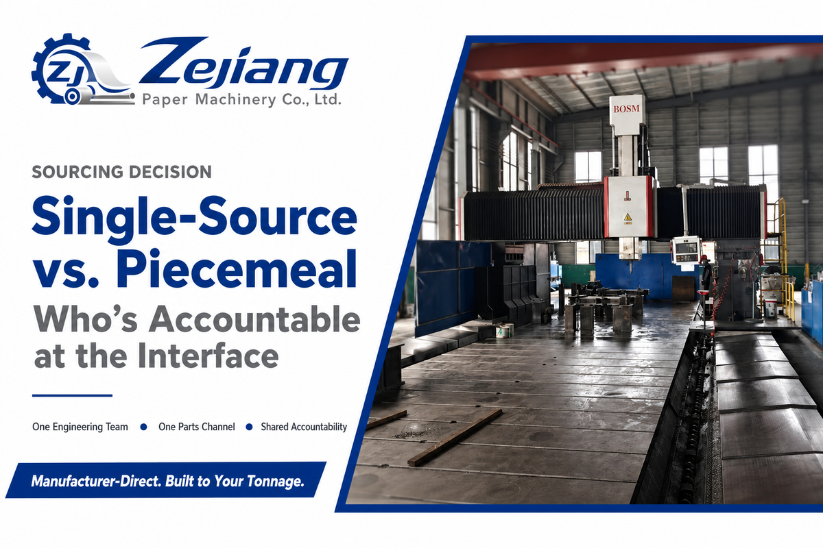 Single-Source vs. Piecemeal Equipment Sourcing, What Actually Changes — Henan Zejiang Paper Machinery