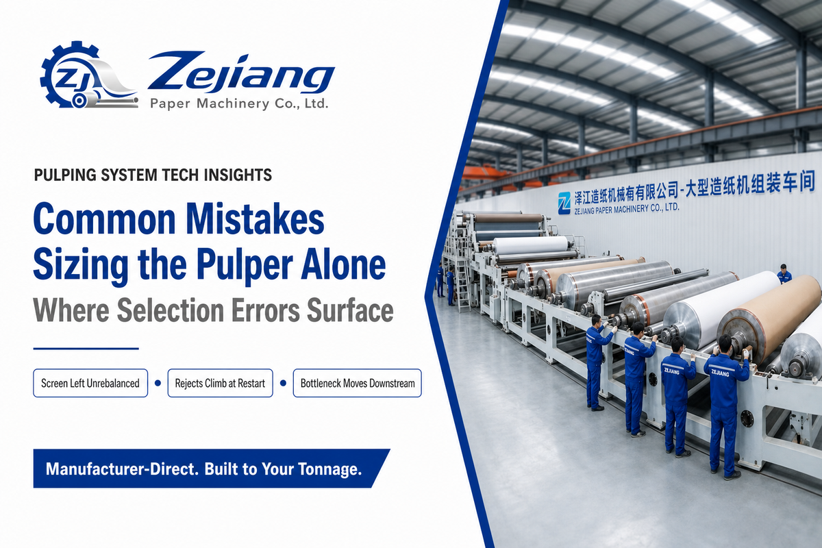 Common Pulping Equipment Selection Mistakes — Henan Zejiang Paper Machinery