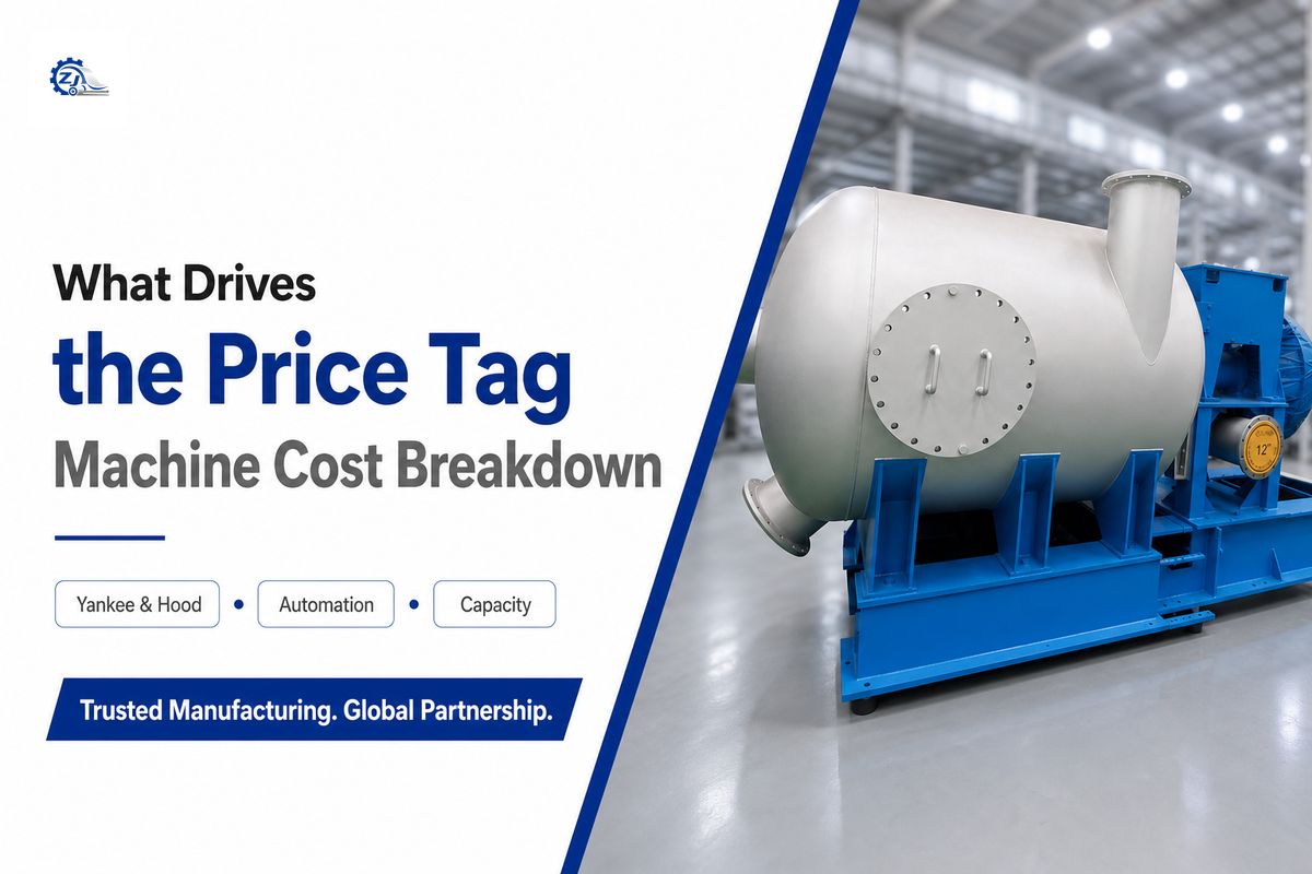 What a Tissue Paper Machine Costs (and What Actually Drives the Price) — Zejiang Paper Machinery