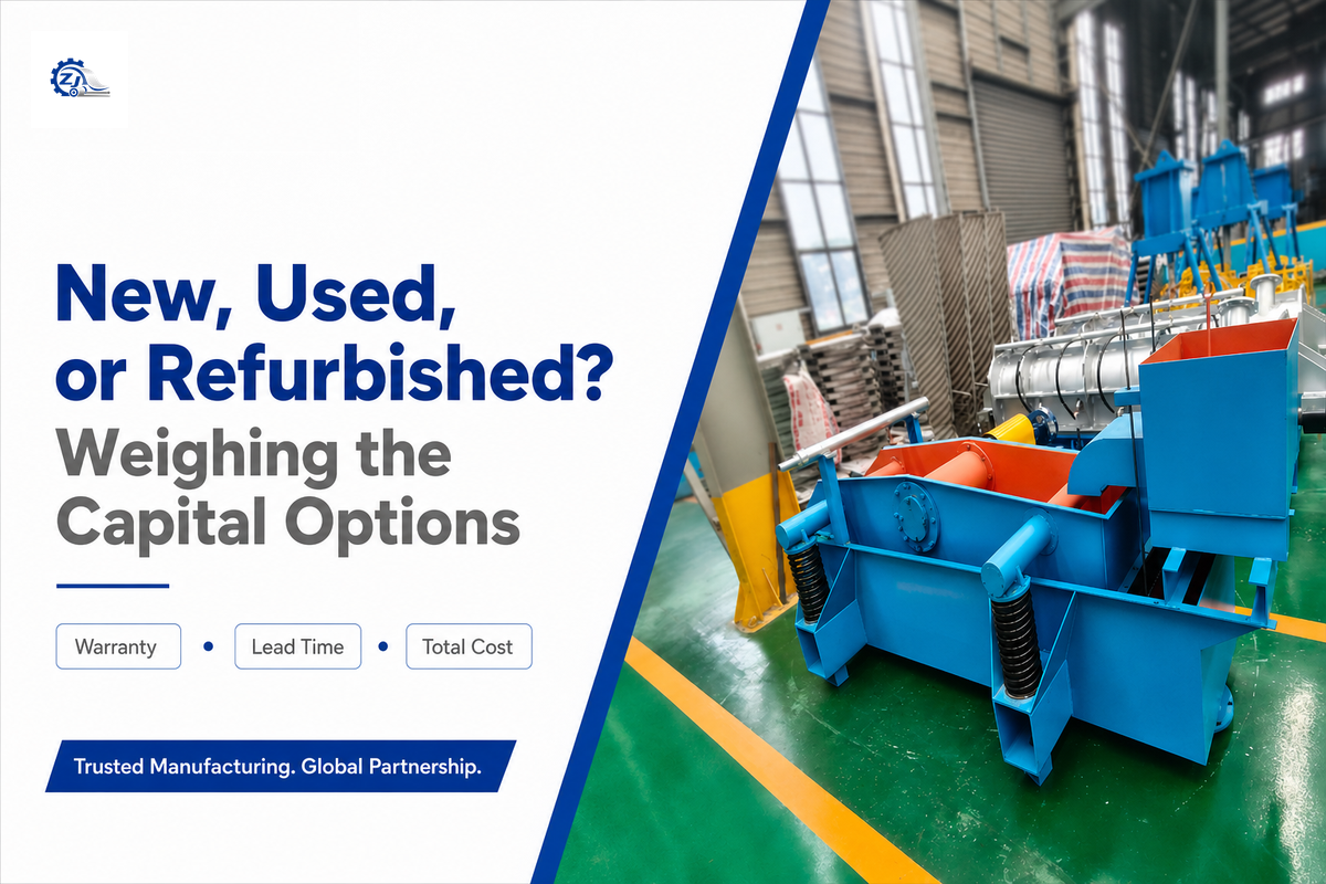New, Used, or Refurbished, Weighing the Capital Options — Zejiang Paper Machinery