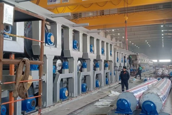 Kraft paper machine installation site for capacity and technical specification review