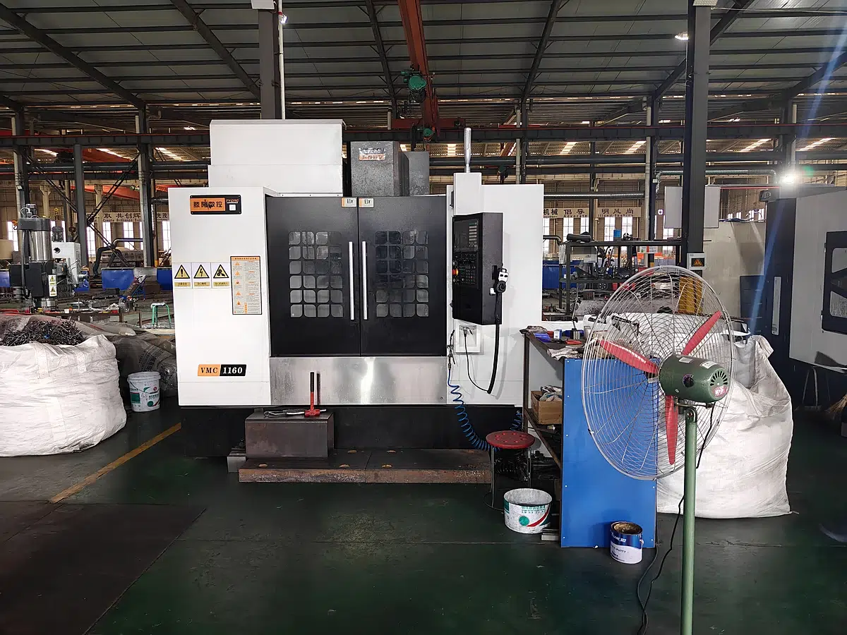 Paper machinery manufacturing workshop with CNC equipment