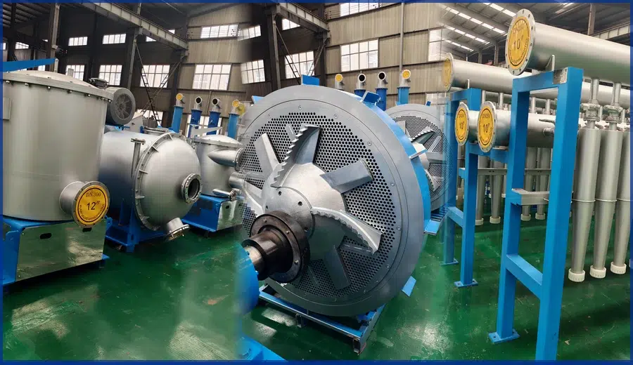 Pressure screen basket and cleaner equipment for automation and fibre quality control