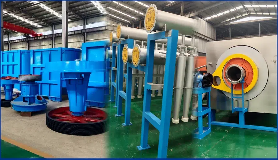Stock preparation scope from pulper through cleaners and thickening equipment