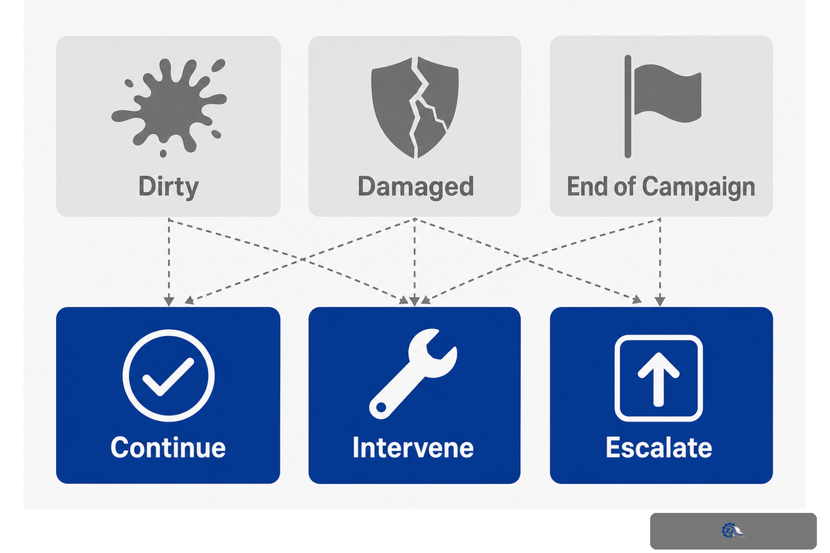 Decide Whether the Fabric Is Dirty, Damaged, or at End of Campaign — ZJ Paper Machine