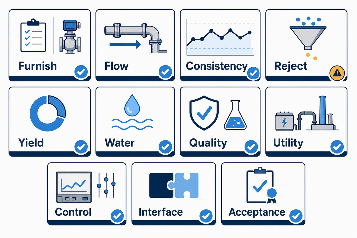The 11-Field RFQ Comparability Grid: Comparing Paper Machine Quotes on Equal Terms