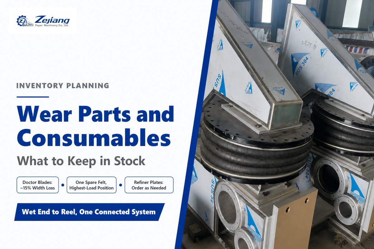Wear Parts and Consumables, What to Keep in Inventory — Henan Zejiang Paper Machinery