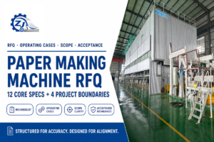 Paper Making Machine RFQ: 12 Core Specs + 4 Boundaries