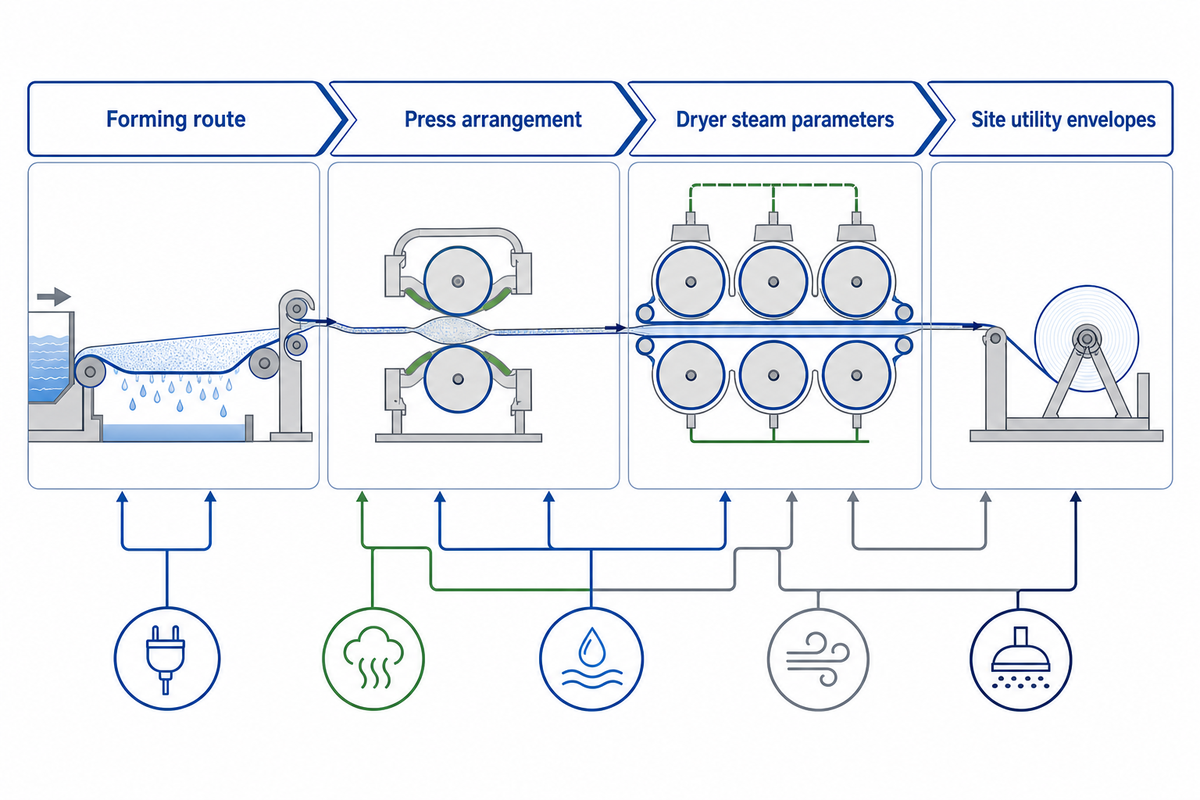 Set Forming, Press, Drying, and Utility Constraints — Zejiang Paper Machinery