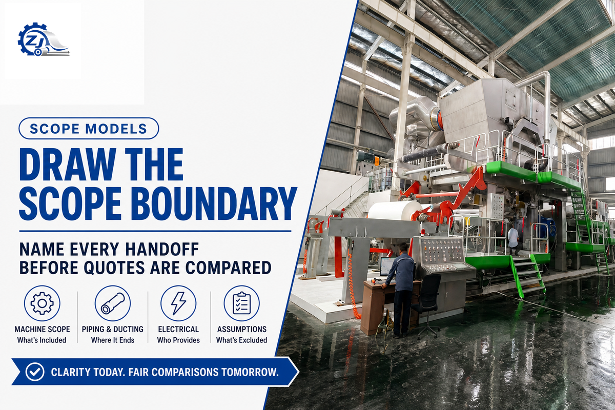 Draw the Scope-of-Supply Boundary — Zejiang Paper Machinery