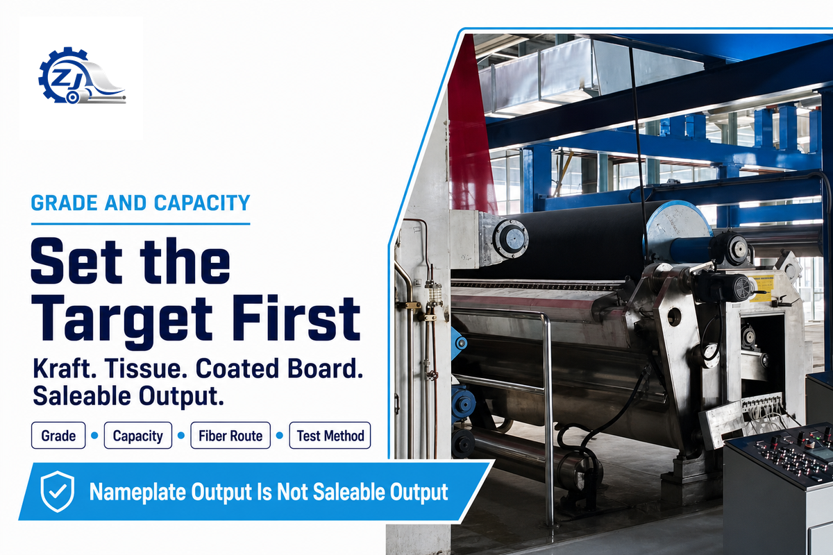 How to Set the Grade and Capacity Target Before You Talk to Any Vendor — Henan Zejiang Paper Machinery Co., Ltd.