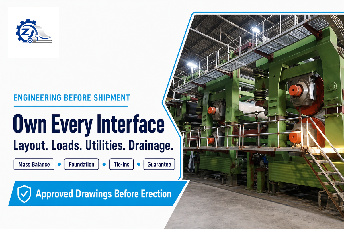 Engineering & Layout: What Happens Before Equipment Ships — Henan Zejiang Paper Machinery Co., Ltd.