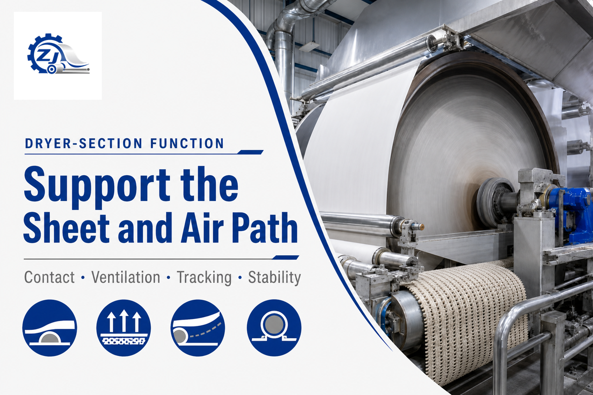 What Does a Dryer Fabric Do Around Heated Cylinders? — Zejiang