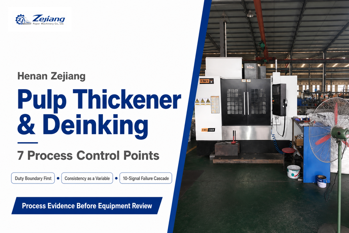Pulp Thickener & Deinking: 7 Process Control Points