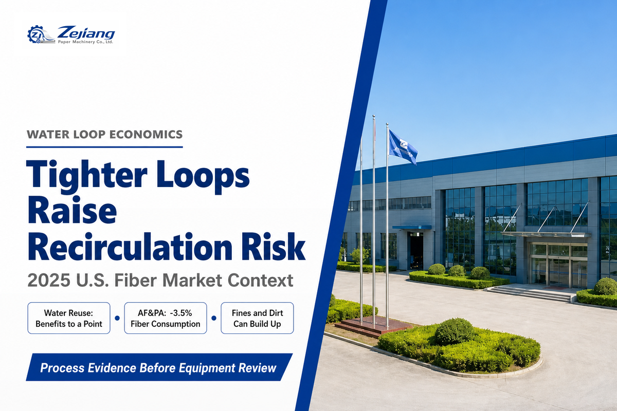What Is Changing: Tighter Water Loops Raise Recirculation Risk — Henan Zejiang Paper Machinery