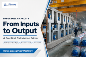 Paper Mill Capacity Calculation (Formula + Worked Example)