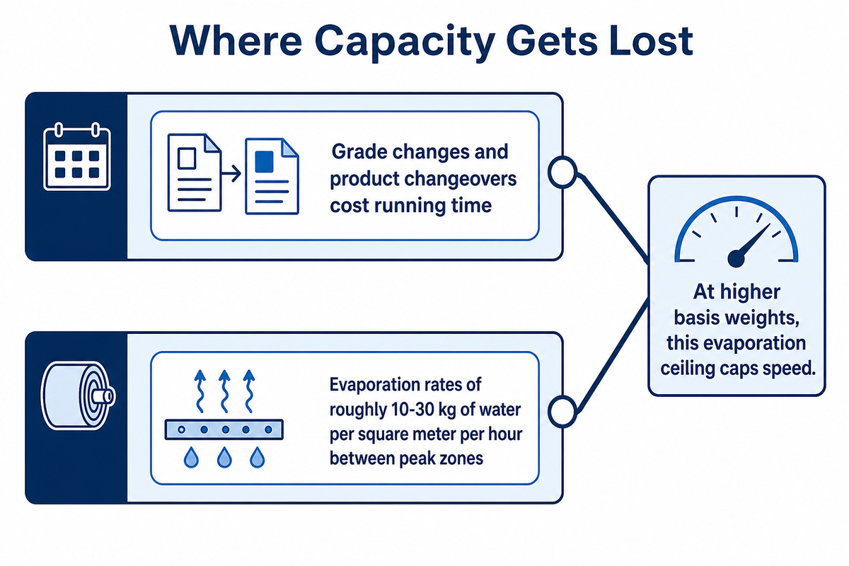 Where Capacity Actually Gets Lost: Downtime, Grade Changes, and Drying Limits — Henan Zejiang Paper Machinery
