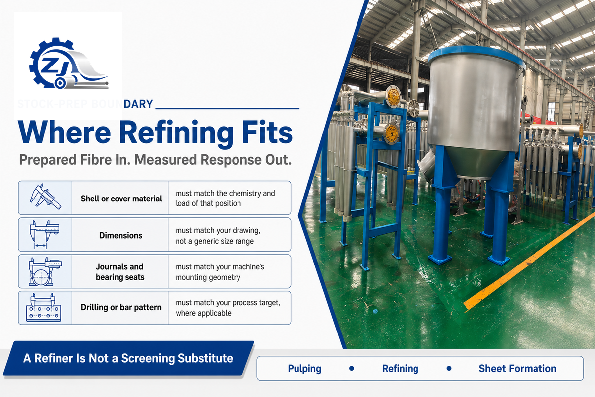 Paper pulper machine introduces the stock-preparation boundary before pulp refining