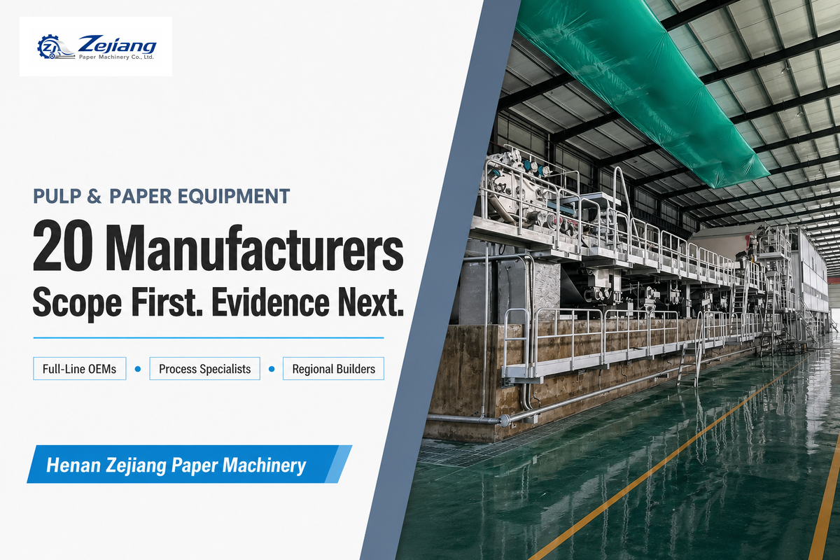 Pulp and Paper Equipment Manufacturers: Top 20 (2026)