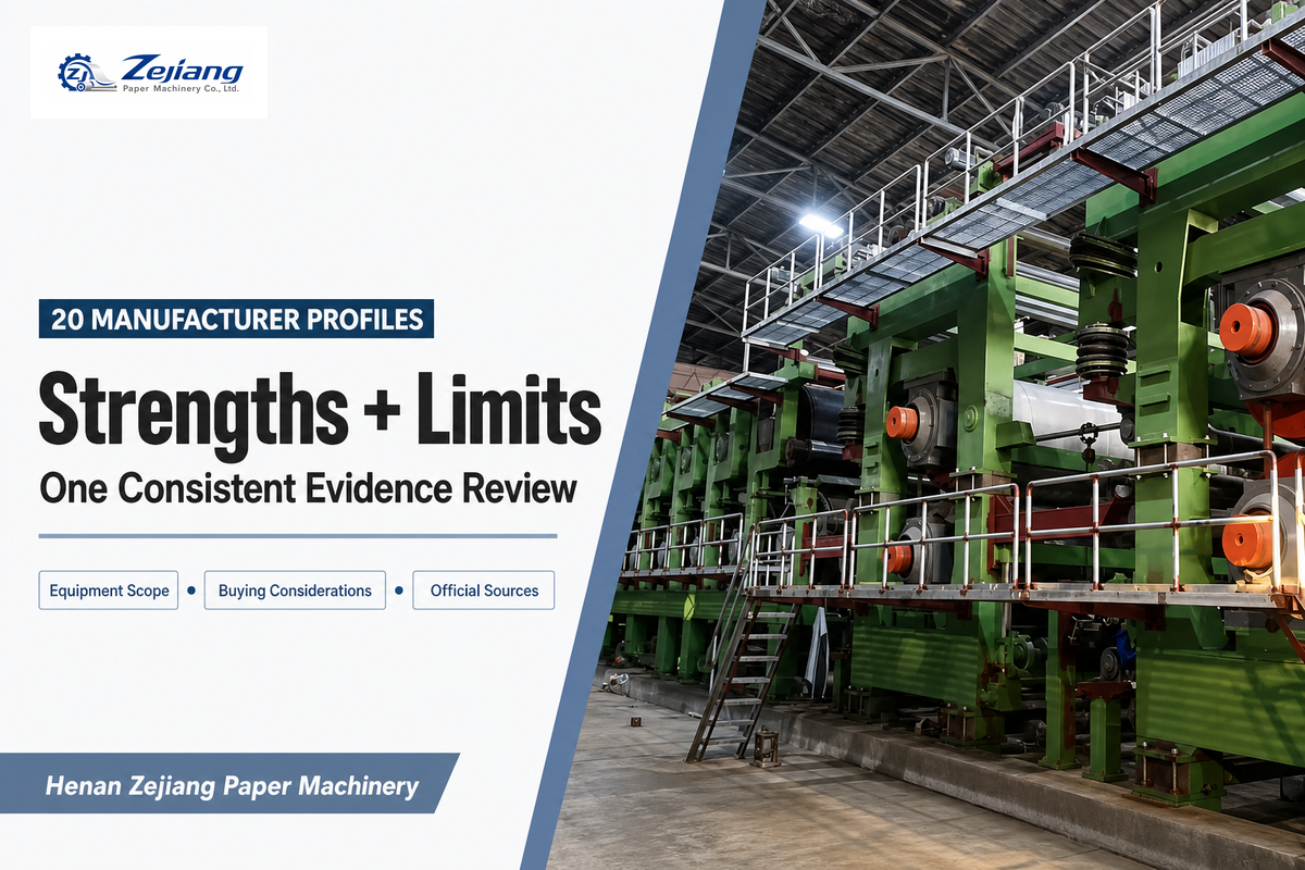 Profiles of 20 Pulp and Paper Equipment Manufacturers — Henan Zejiang Paper Machinery