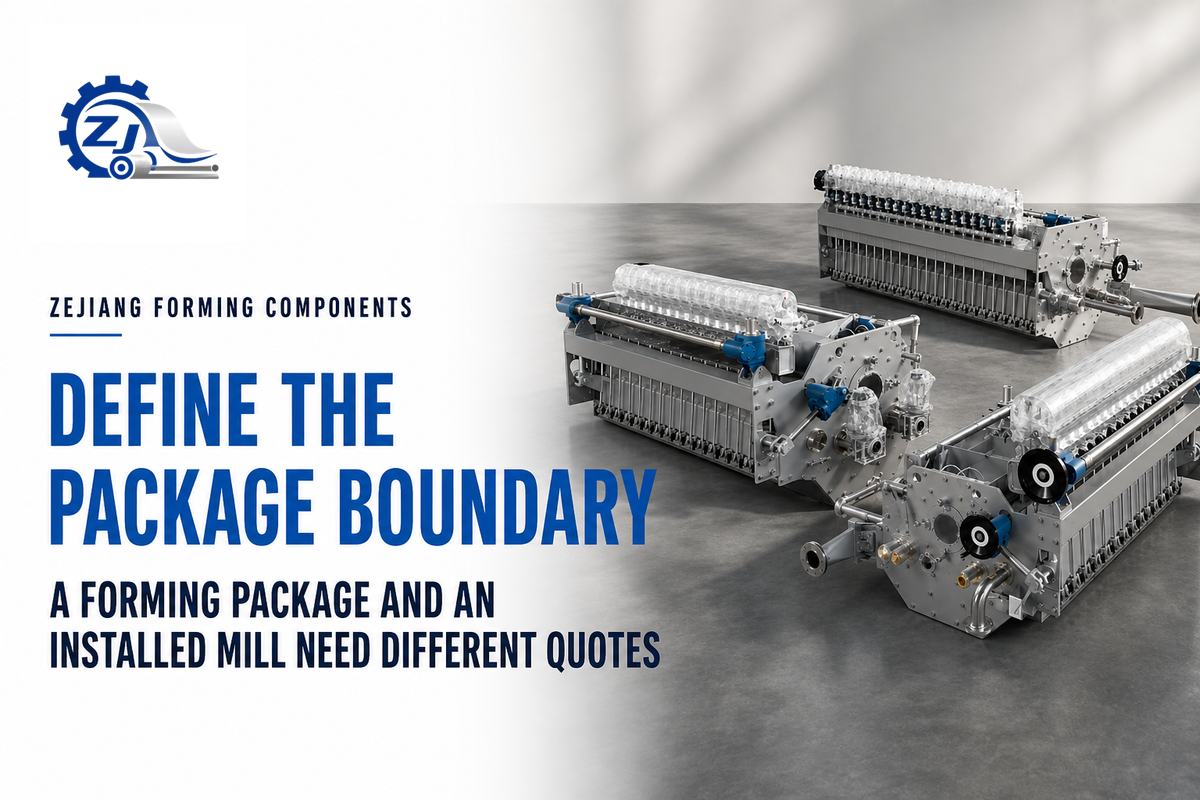 Zejiang headboxes illustrate forming-package scope; an installed tissue mill requires a separately defined quotation.
